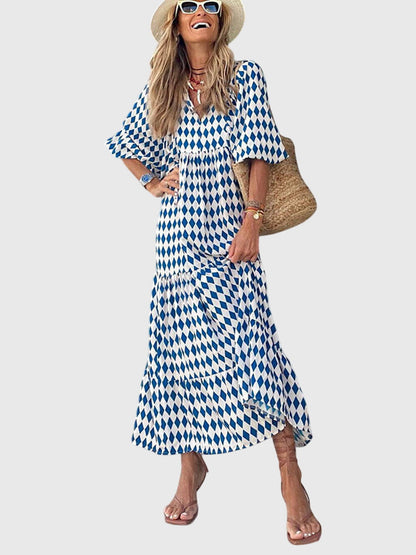 Callirrhoeaia - Stylowa Maxi Sukienka