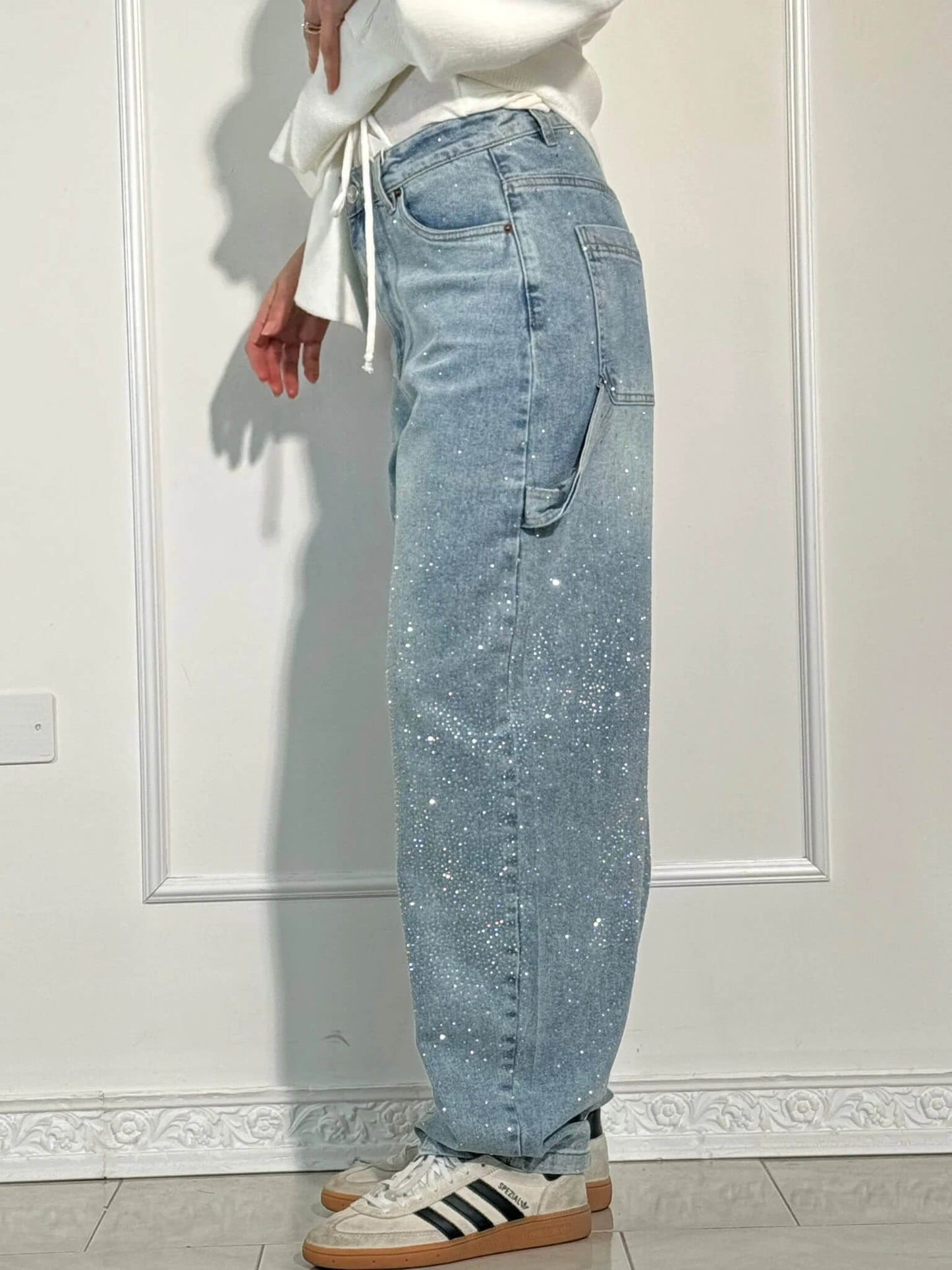 Megan | Diamentowe Jeansy Chic
