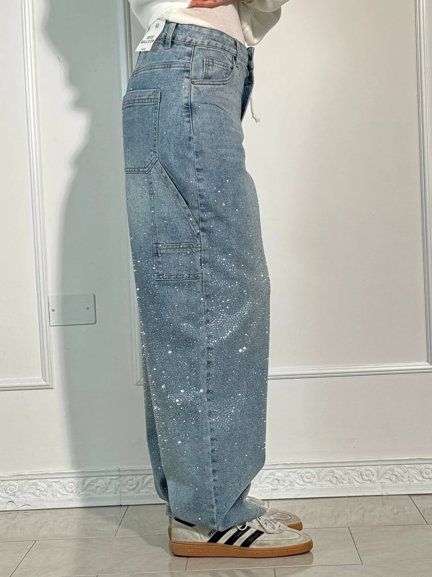Megan | Diamentowe Jeansy Chic