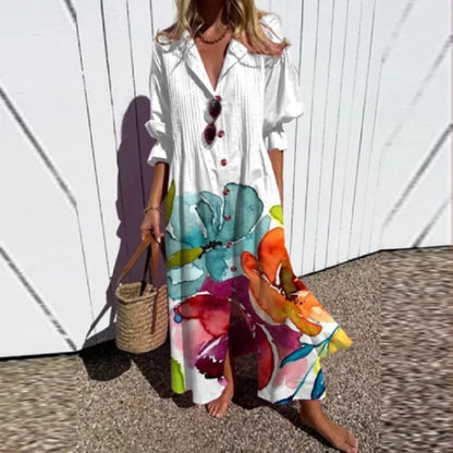 Thalassaia - Boho Maxi Sukienka