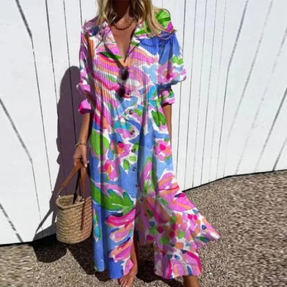 Thalassaia - Boho Maxi Sukienka