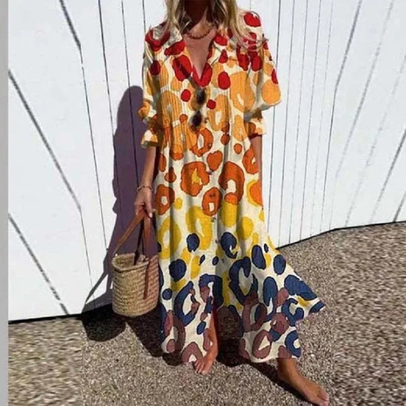 Thalassaia - Boho Maxi Sukienka