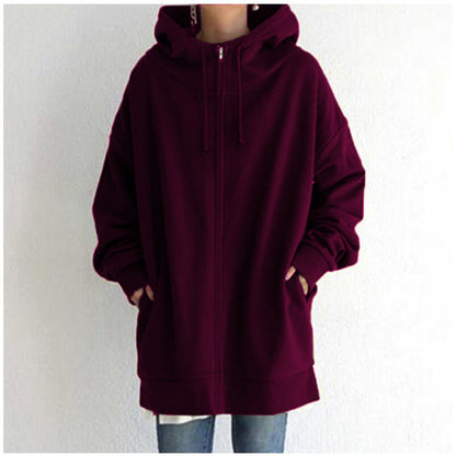 Kobiecy Fuzzy Sportowy Hoodie