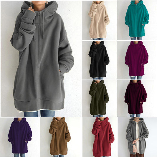 Kobiecy Fuzzy Sportowy Hoodie