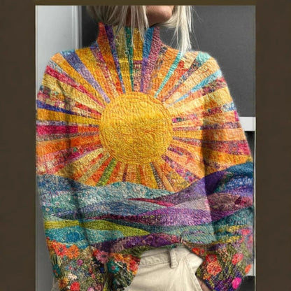 Delfina™ | Kolorowy Golfowy Sweter
