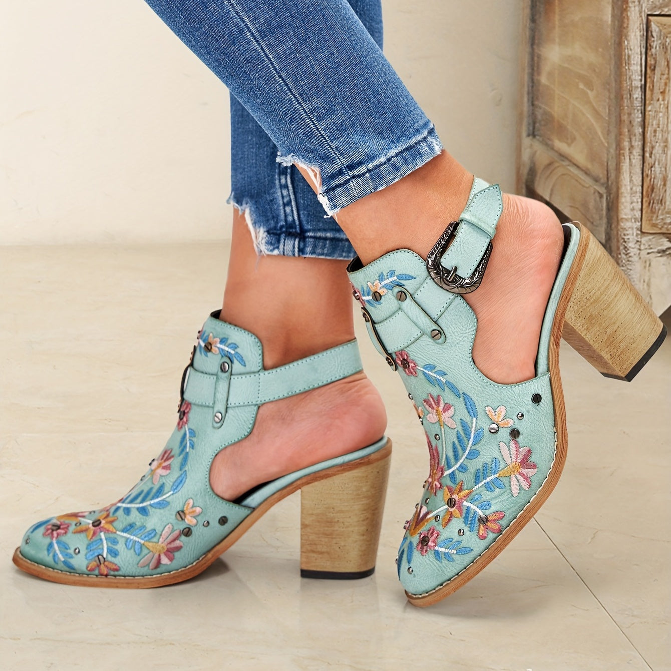 Rosine | Kwiatowe Botki Retro