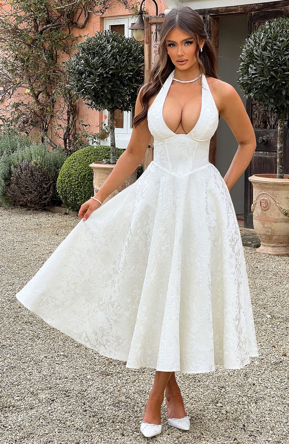 Ara | Sukienka Midi Halter