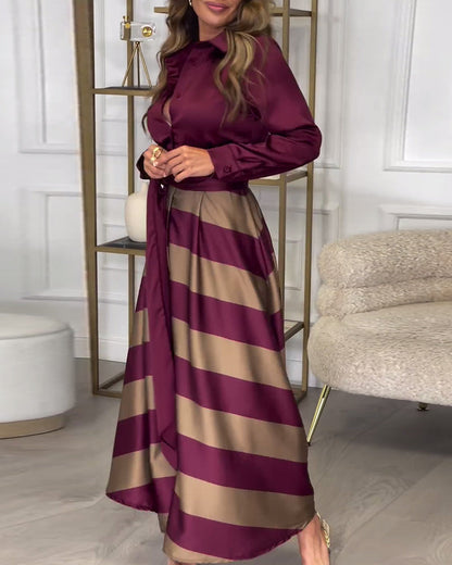 Sophie - Elegancka Sukienka Paskowa