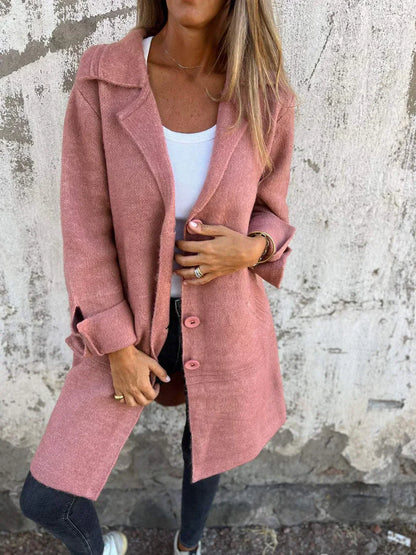 Marlina Stylowy Długi Kardigan