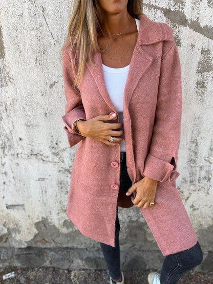 Marlina Stylowy Długi Kardigan
