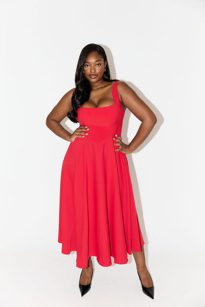 Amelia™ | Elegancka Midi Sukienka
