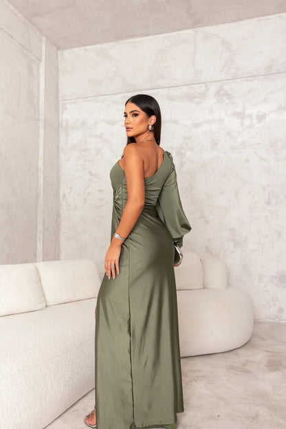 Harmoniaia - Sukienka Wieczorowa One-Shoulder